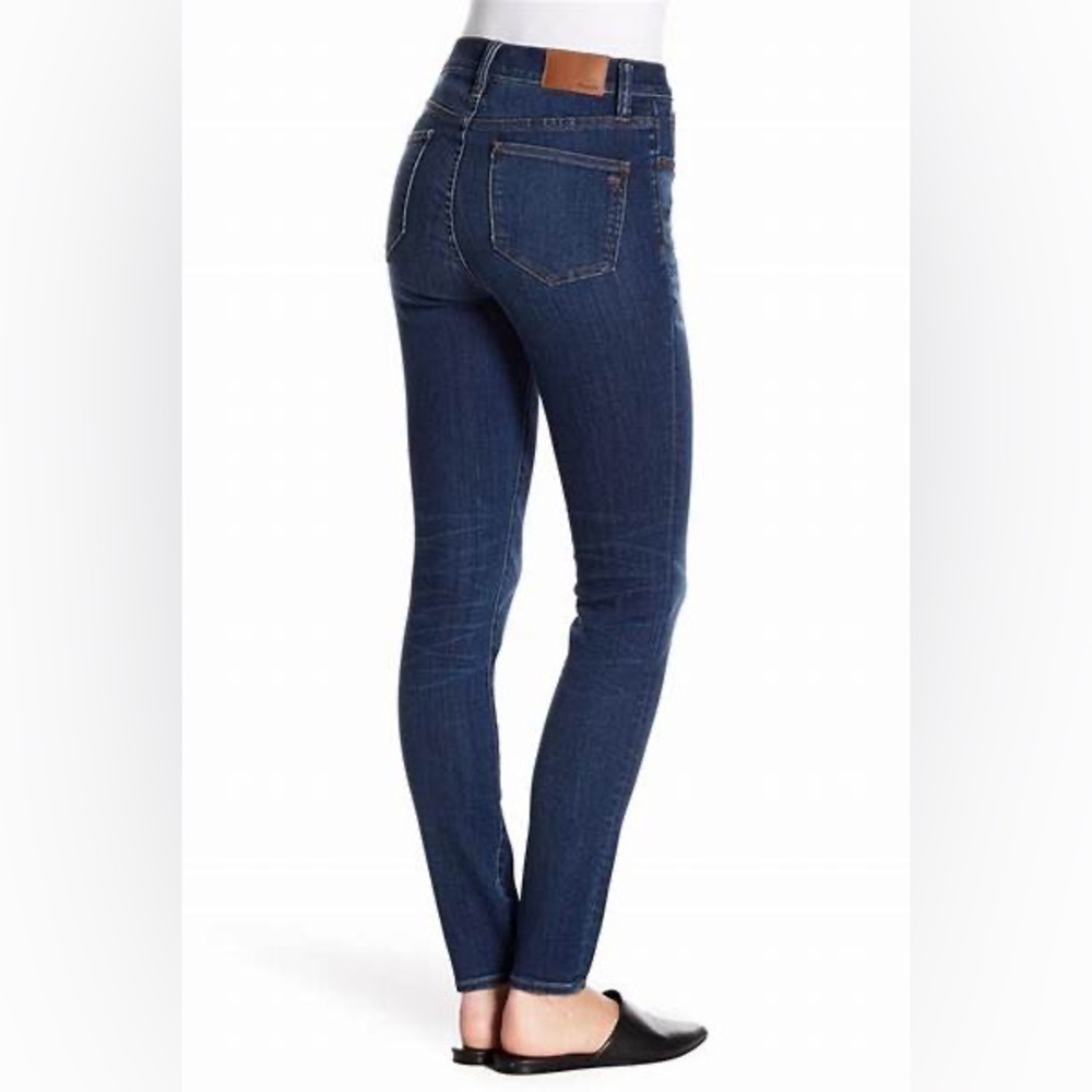 Madewell blue high rise denim skinny jeans pants